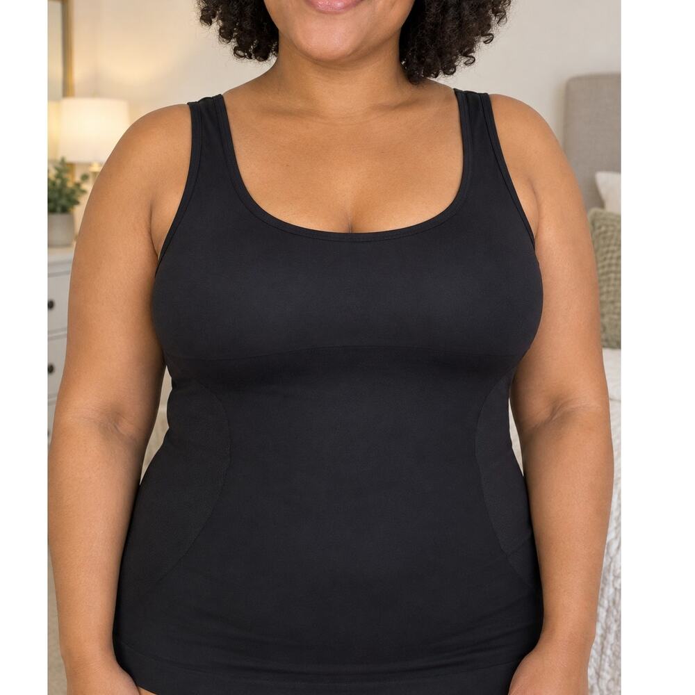 Shapermint Essentials All Day Every Day Tank Cami 2XL Black NWT Shapewear